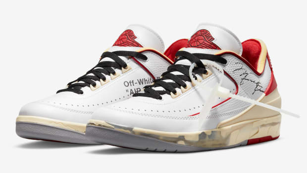 Brooklyn Nets guard Ben Simmons wears Off-White x Air Jordan 2 Low sneakers at New York Liberty game. The rare kicks are expensive.
